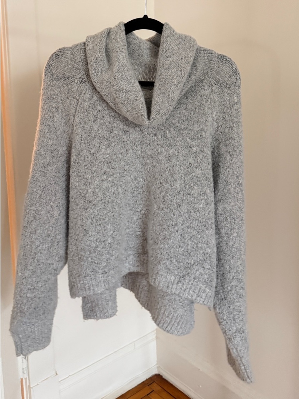 Sincerely Jules Light Gray Cowl Neck Sweater